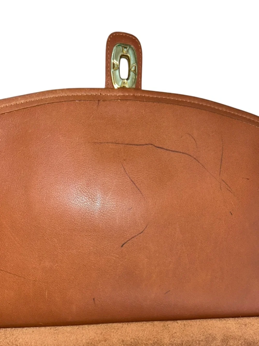 coach beckman vintage 90s British tan saddle leather briefcase attache bag 16x13